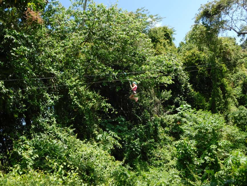 27 Waterfalls: Zip 'n Splash Adventure with Horse Ride - The Tropical Garden Finish