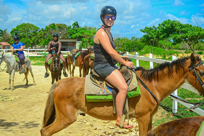 4 on 1 Tour. (Included Buggy, Zip lines, Horseback & Atabey Park) - Zip lines above Palo Amargo mountain
