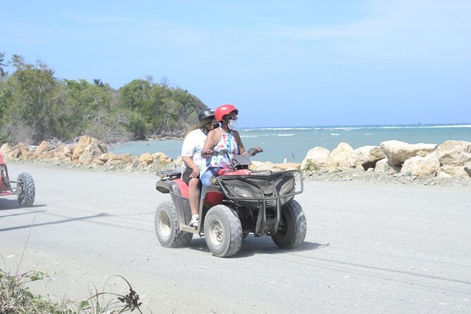4 Wheel ATV Tour at Amber cove &Taino Bay in Puerto Plata - Getting comfortable on the ATV