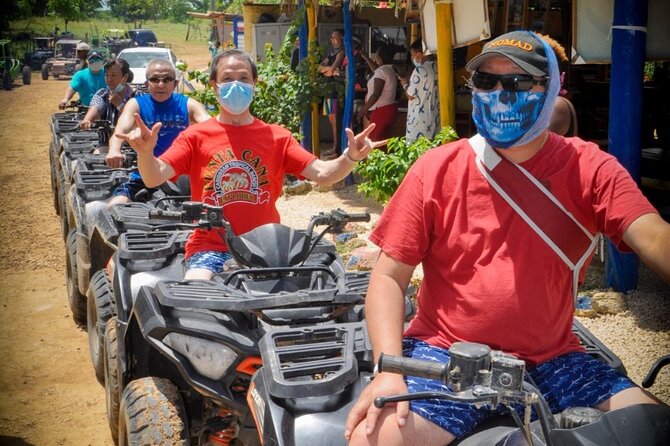 Adventure:4x4 ATV Cave and Dominican Culture At Punta Cana - Entering the Taino cave and swimming in clear water