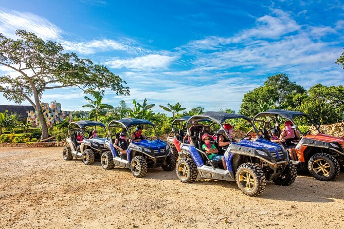Adventure Tour con Buggies Ziplining Cenote y Taino Culture - Quad bikes put the engines first