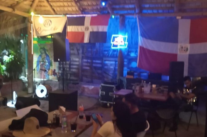 Bar Crawl in Punta Cana - Stop three at La Terraza, a Dominican bar and car wash