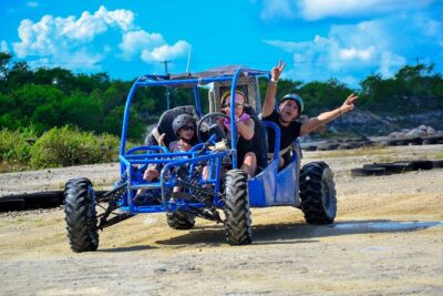 Bavaro Adventure Park Buggy Ride, Zipline Mega Splash, and Waterfall Pool