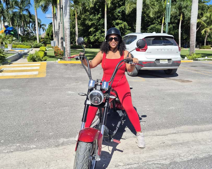 Bavaro Punta Cana: City Tour with Harley models E-Scooters - Coco Bongo is a photo stop, not a show