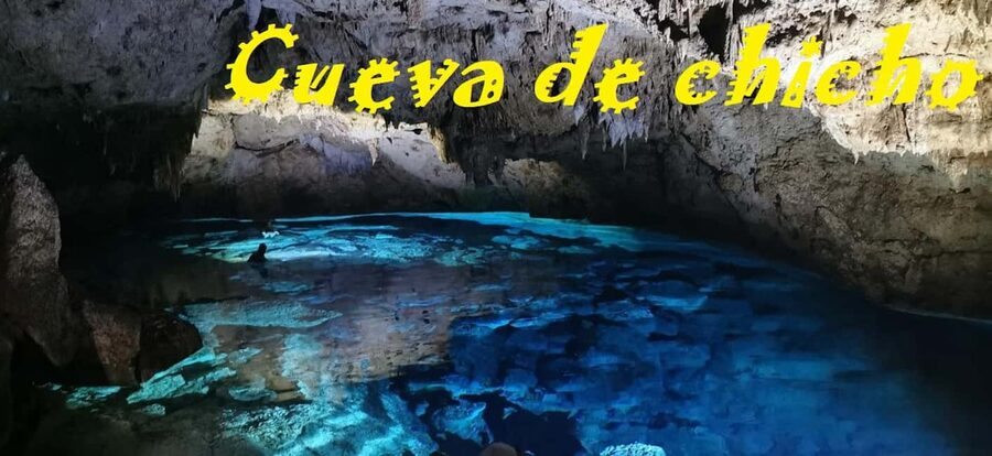Bayahibe: Snorkeling Tour - Sea, Cotubanama park & Cenotes - Swimming beneath the rock at Cenotes Chicho