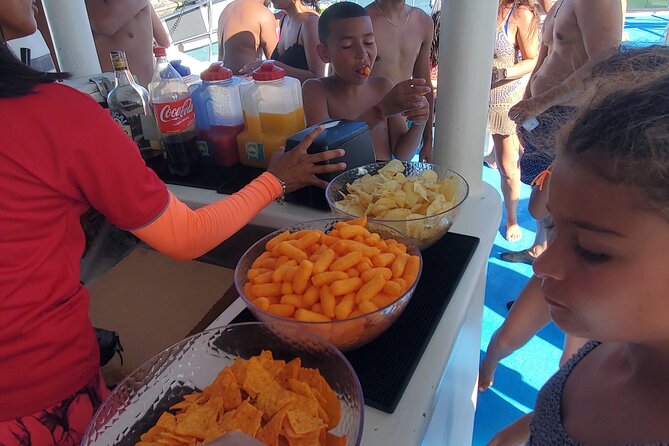 Boat Party in Punta Cana (Party Boat) - Drinks, Tropical Fruit, and Nachos