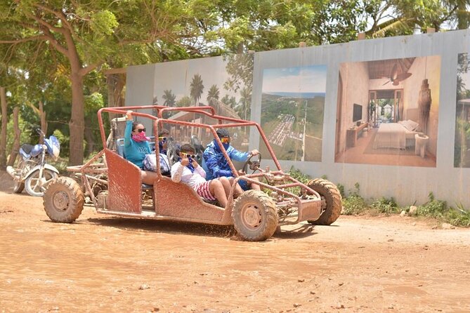 Buggies Macao Beach Tour and Taíno Cave Adventure - Riding toward Macao Beach