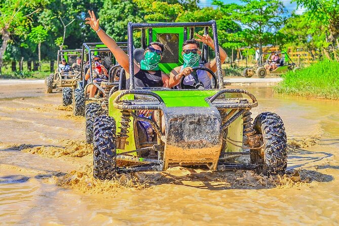 Buggy Adventure ATV in Punta Cana Macao Beach and Water Cave - A muddy start at the Macao ranch