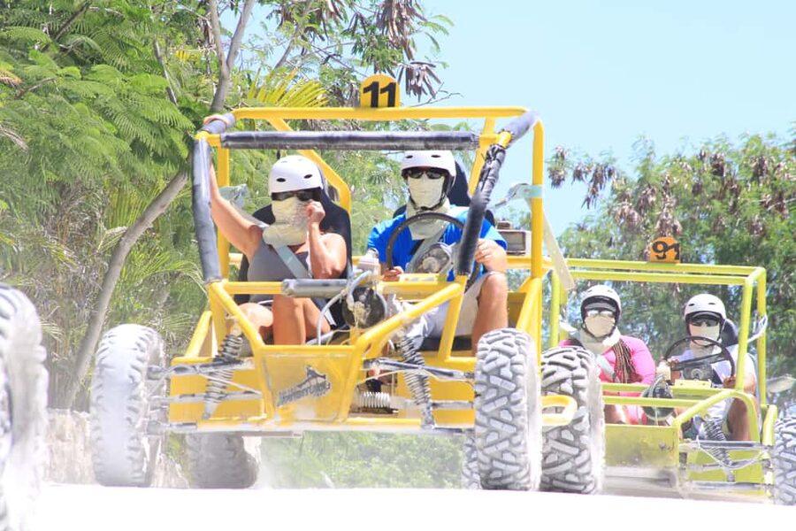 Buggy Ride, Zipline Splash & Waterfall Pool Combo with Lunch - The adventure begins on a controlled off-road course