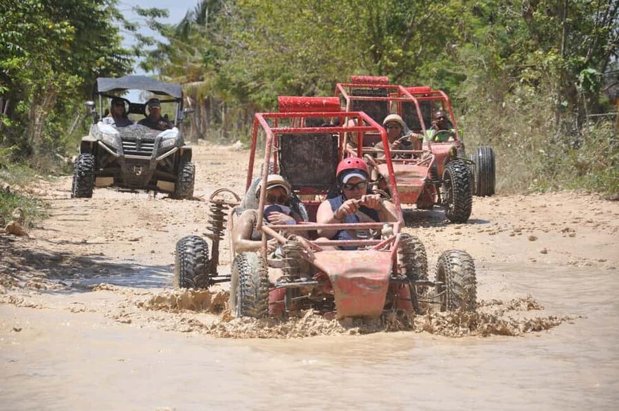 Cabarete: 2-Person Dominican Countryside Buggy Tour - Learning the buggy before the muddy tracks