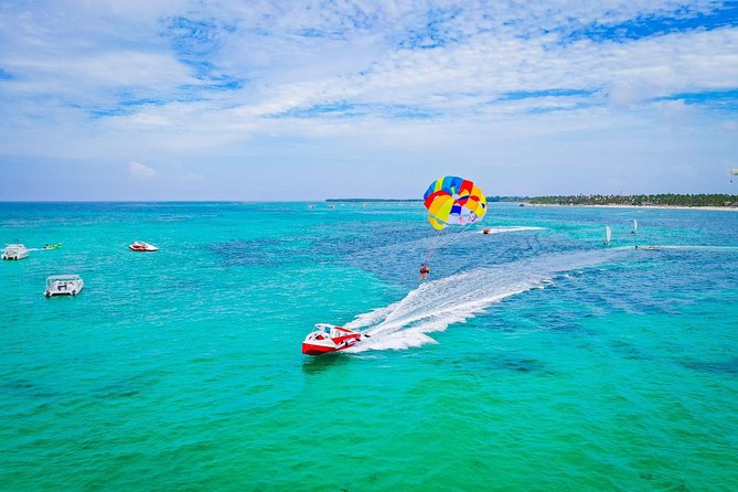 Catamaran Cruise with Snorkeling & Parasailing - Boarding the catamaran at Los Corales Beach