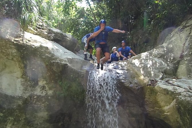 Damajagua Waterfalls - Walking uphill before the fun starts