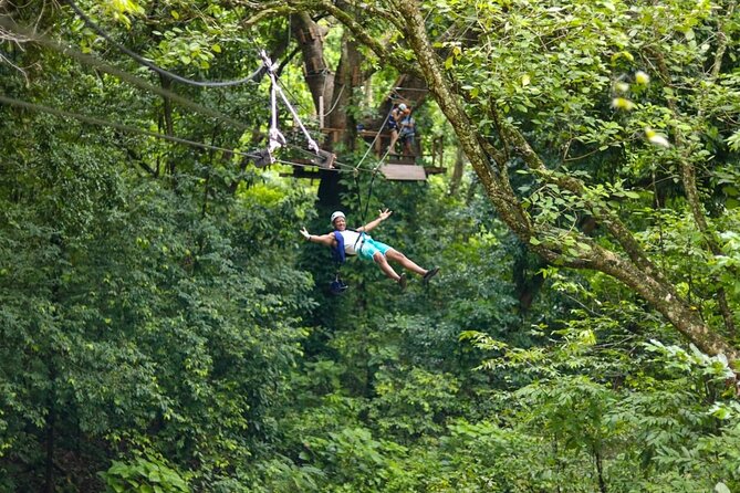 Damajagua Waterfalls, Zipline with Lunch and Transfer - Five zip lines above the tropical canyon