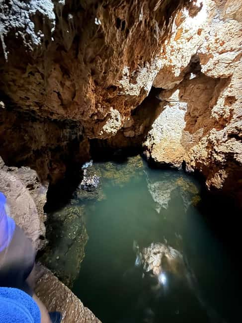 Deep Caves in Cabarete with Guided Tour and Swimming - The Frog Cave, spring water, and the three-meter jump