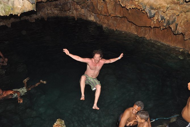 Dune Buggie Tour + Breef Safari + River Cave and Macao Beach - Cooling off in an underground cave
