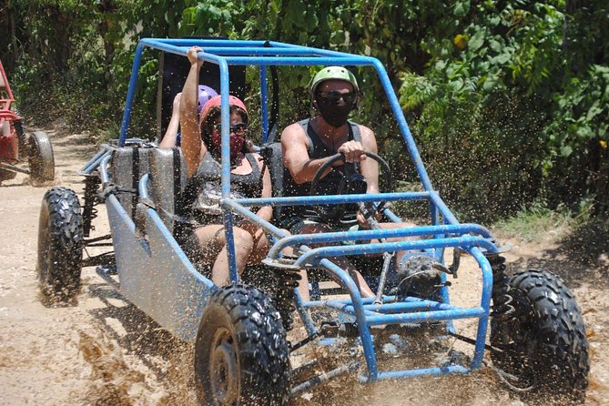 Dune Buggies Adventure in Punta Cana - A beach stop for saltwater and a break