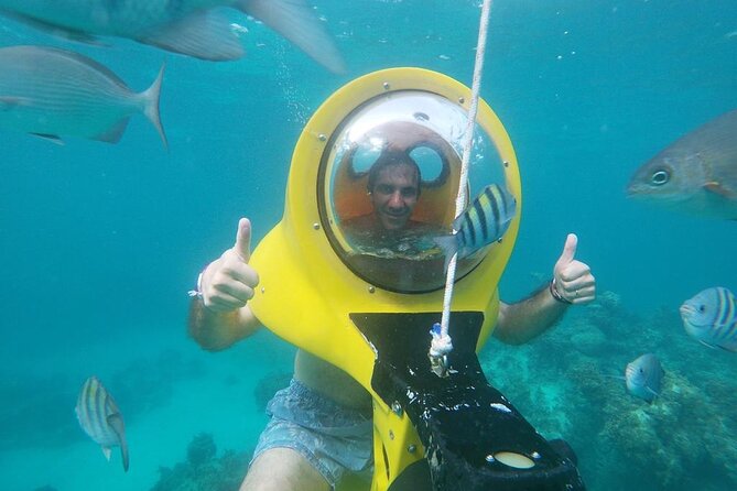 Experience a Submarine Scooter with ScubaDoo Punta Cana - The boat ride and reef setting