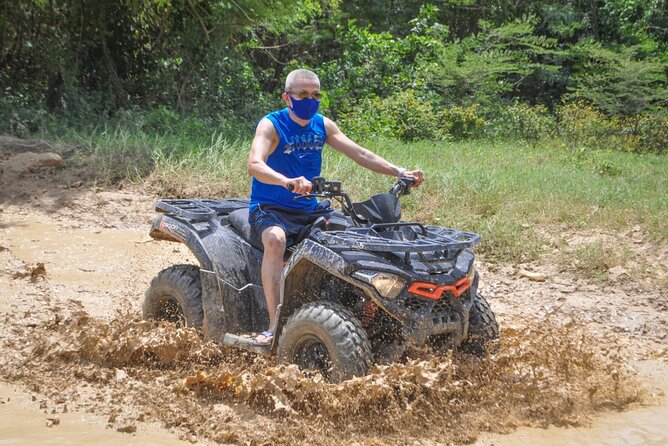 Extreme Adventure in Atv -Punta Cana - El Hoyo cenote and its clear water