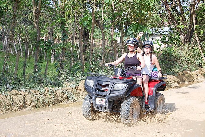 Extreme Adventure on ATV Quad Bikes from Punta Cana - Washing off at the ranch