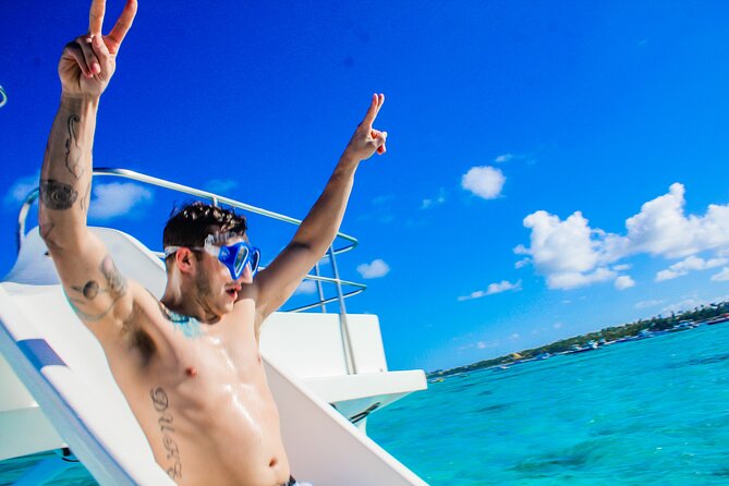 Float & Feast Private Party Cruise with Premium Buffet & Open Bar - Snorkeling, swimming, and the natural pool