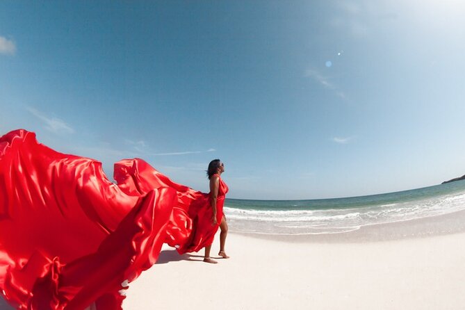 Flying Dress Photoshoot (1 Dress) – Punta Cana – Pro Photographer - Why Macao Beach works so well for this shoot