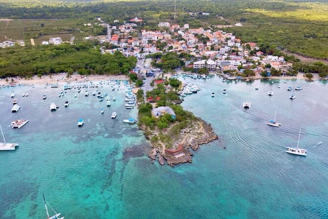 Full-Day Cruise of Isla Saona from Santo Domingo with Lunch - Boarding the catamaran in Bayahibe