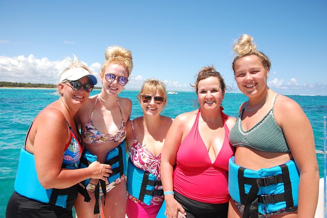 Full-Day Tour 4x4 ATV, Water Cave, and Snorkeling Cruise - The catamaran, reef snorkeling, and onboard party