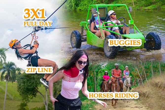 Full Pack Buggies + Horses + Zip Line + Food in Punta Cana - Key Points at a Glance