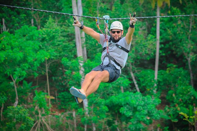 Full Pack Buggies + Horses + Zip Line + Food in Punta Cana - Dune Buggies on Dusty Jungle Roads