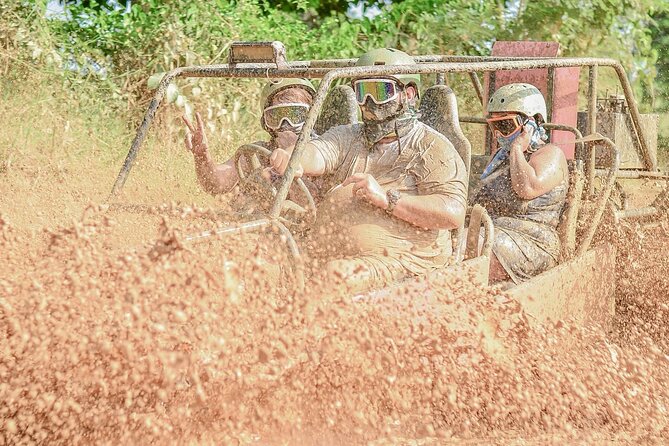 Half-day buggy adventure cenote and Macao beach in Punta Cana - A muddy start in Punta Cana’s rural interior
