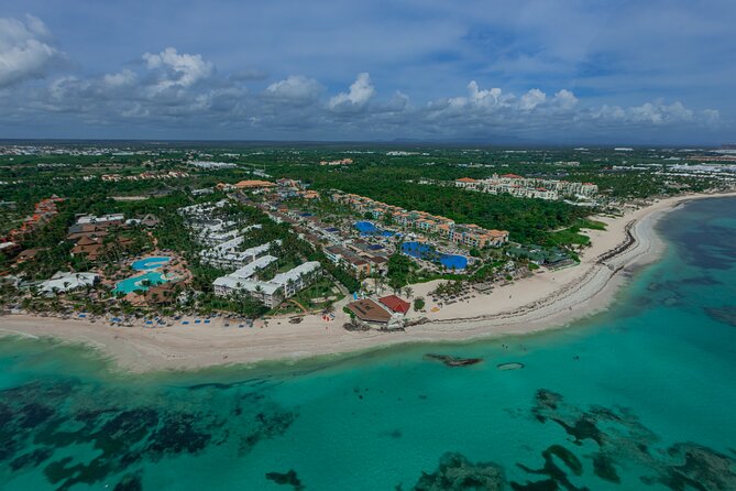 Helicopter tour of Punta Cana - The helipad and the first look at Cap Cana