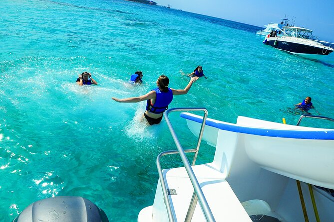 HipHop Party Boat with Unlimited drinks in Punta Cana - The natural pool and sandbar party