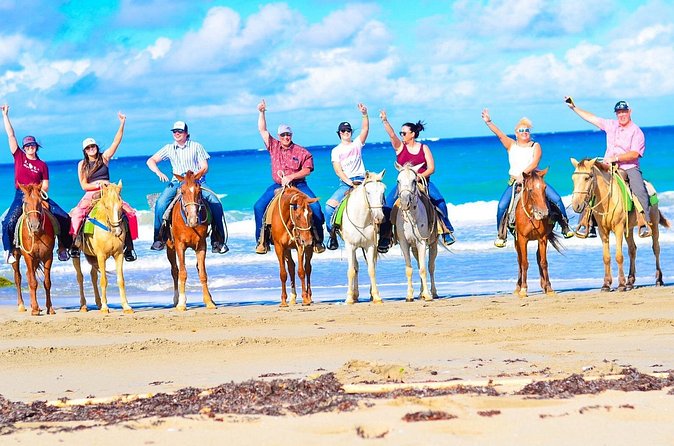 Horseback riding and ATV or Buggy with Party Boat with Lunch - Macao Beach adds a classic Punta Cana finish to the land route