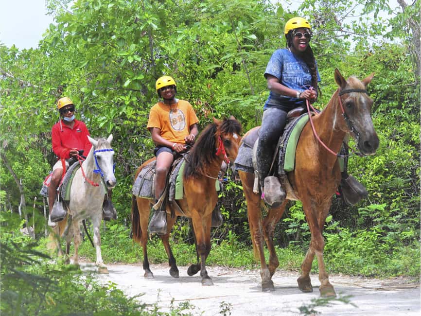 Horseback Riding Macao Beach Experience Paradise onHorseback - The tropical trail before the beach