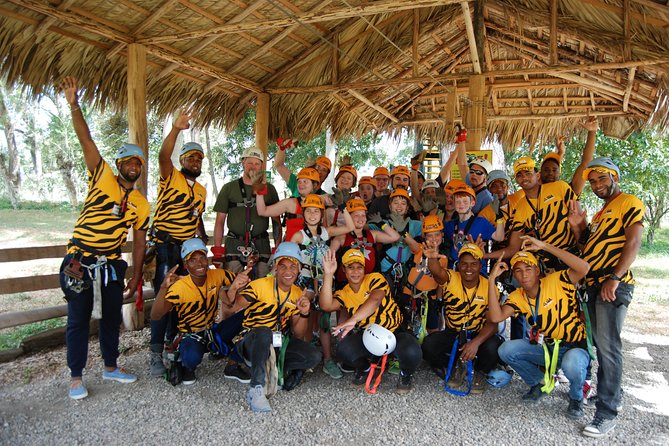 Mega Zip and Ride in Dominican Countryside - Riding western style through hills and a stream
