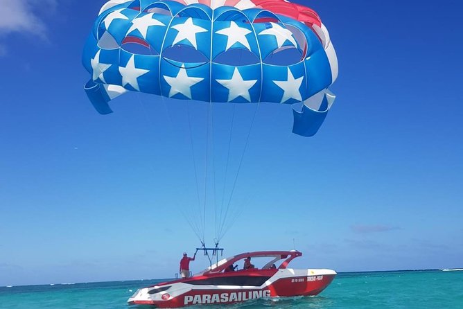 Parasailing Adventure in Punta Cana with Pick Up - Taking flight above Bavaro Beach