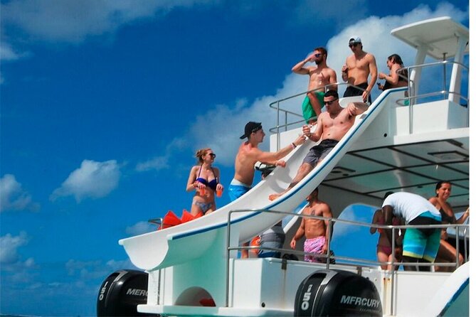 Party Boat in Punta Cana with Drinks and Transportation Included - Bavaro Beach brings 30 minutes of snorkeling