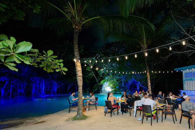 Polaris At Night, Waterfall Pool + Surf & Turf Dinner - A jungle ride after sunset at Bávaro Adventure Park