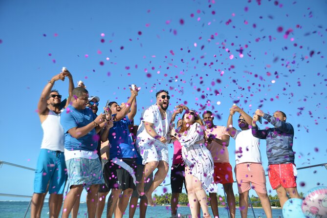 Private Catamaran with Sound system, Slide, Open bar & Snorkeling - Who will enjoy this catamaran most