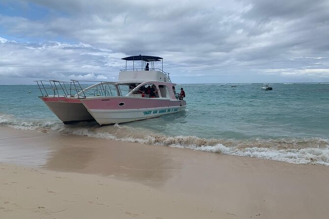 Private Party Boat with Slide and chicken skewers at Punta Cana - Why this private Punta Cana boat works for a small group