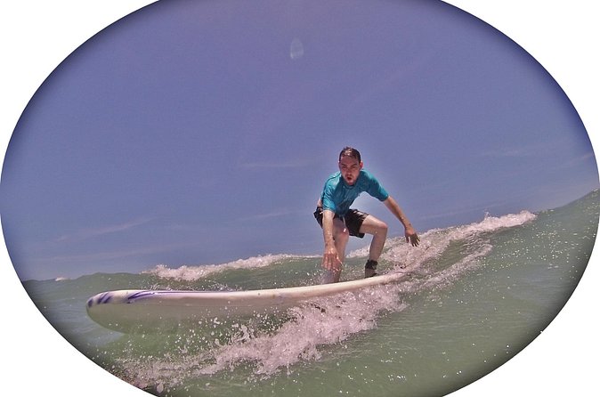 Professional surf lessons Dominican Republic, Cabarete, Encuentro - The water session: paddling, standing, and catching waves
