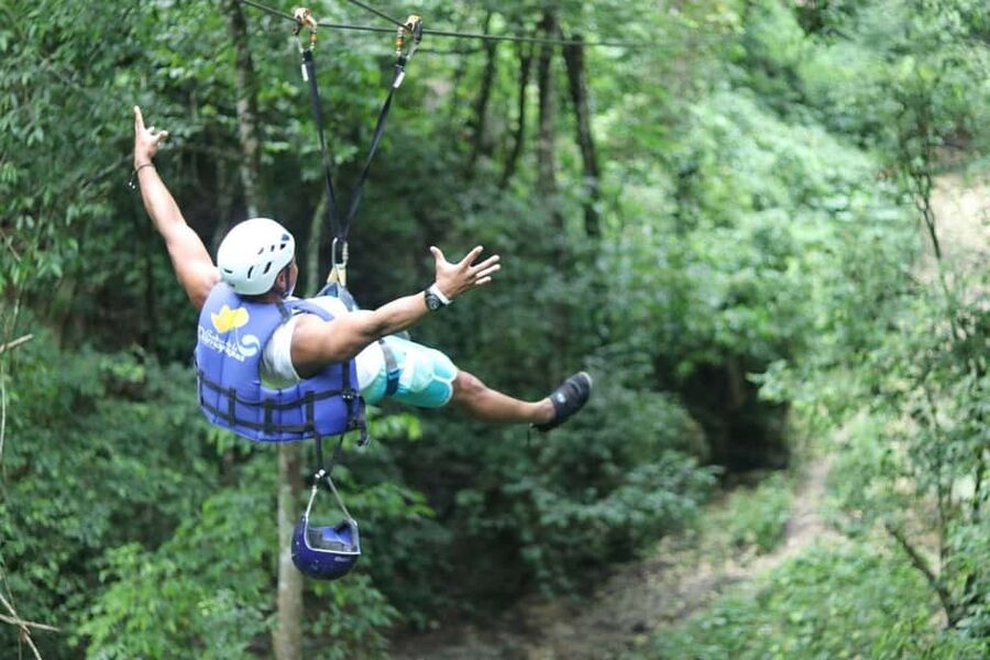 Puerto Plata/Amber Cove: Zipline and Waterfalls with Lunch - The 30-Minute Walk to the First Zipline