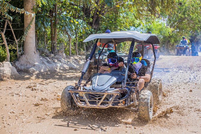 Punta Cana 4 Hours Buggy Tour Cave Macao Beach Free Pick Up - Down the stone steps into Cueva Taína