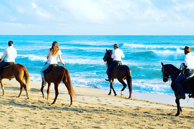 Punta Cana Beach Horseback Riding - Riding from resort country to the open coast