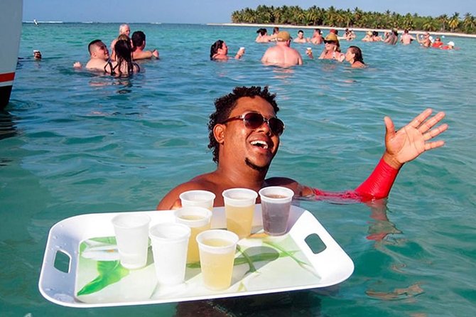 Punta Cana Booze Cruise with Snorkeling, Natural Pool & Open Bar - From Bibijagua Beach to the Bavaro coast