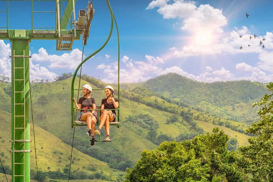 Punta Cana: Buggy and Zipline Adventure at La Hacienda - The 20-meter quick jump is brief but intense
