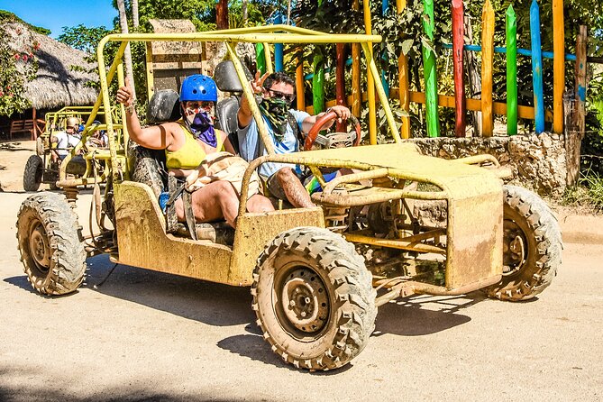 Punta Cana Buggy + Cave Dip, Beach Swim + Party Boat & Snorkel - Macao Beach brings sand, surf, and vendor pressure