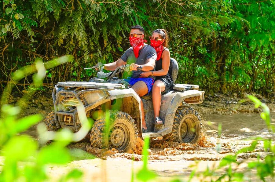 Punta Cana: Buggy or ATV Tour on the Beach and Cenote Visit - Macao Beach, clear water and a rushed pause