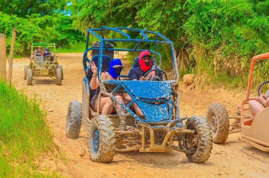 Punta Cana Buggy Tour with Cave, Macao Beach, and Mamajuana - Swimming in the clear-water Taino cave