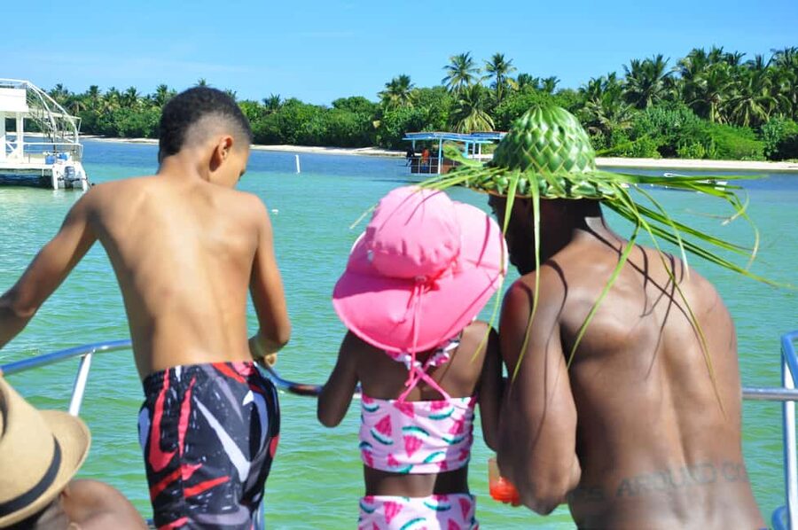 Punta Cana: Catamaran Tour with Reef Snorkeling and Open Bar - The Bavaro natural pool stop